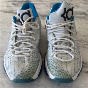 Nike KD Athletic Shoes in Blue and White